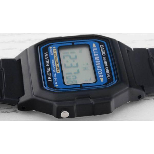 Casio Casio Collection F-105W-1A, illuminator япония мужские часы на браслете пластик боковой вид