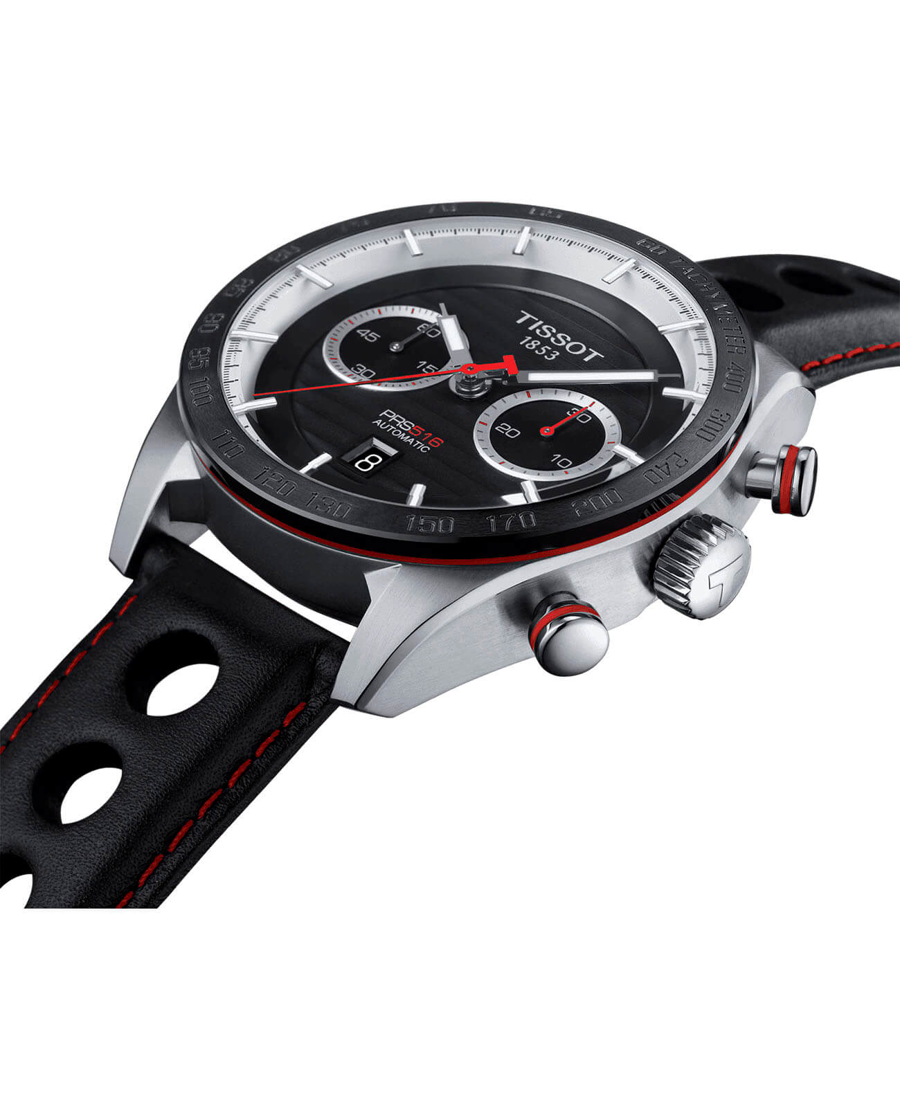 Tissot Tissot PRS 516 Automatic Chronograph T100.427.16.051.00 мужские часы черный циферблат на запястье