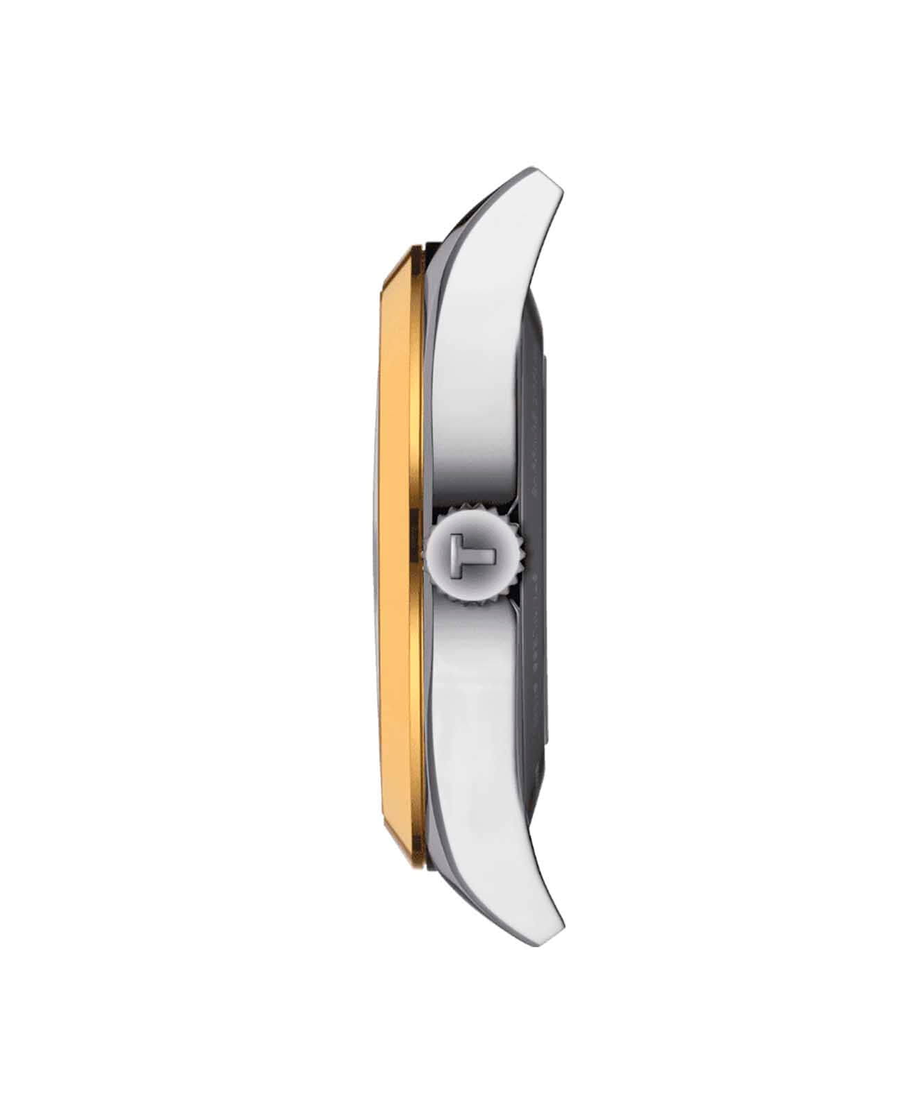Tissot Tissot Gentleman Powermatic 80 Silicium 18K Gold T927.407.41.031.01, t-classic швейцария мужские часы на браслете нержавеющая сталь боковой вид