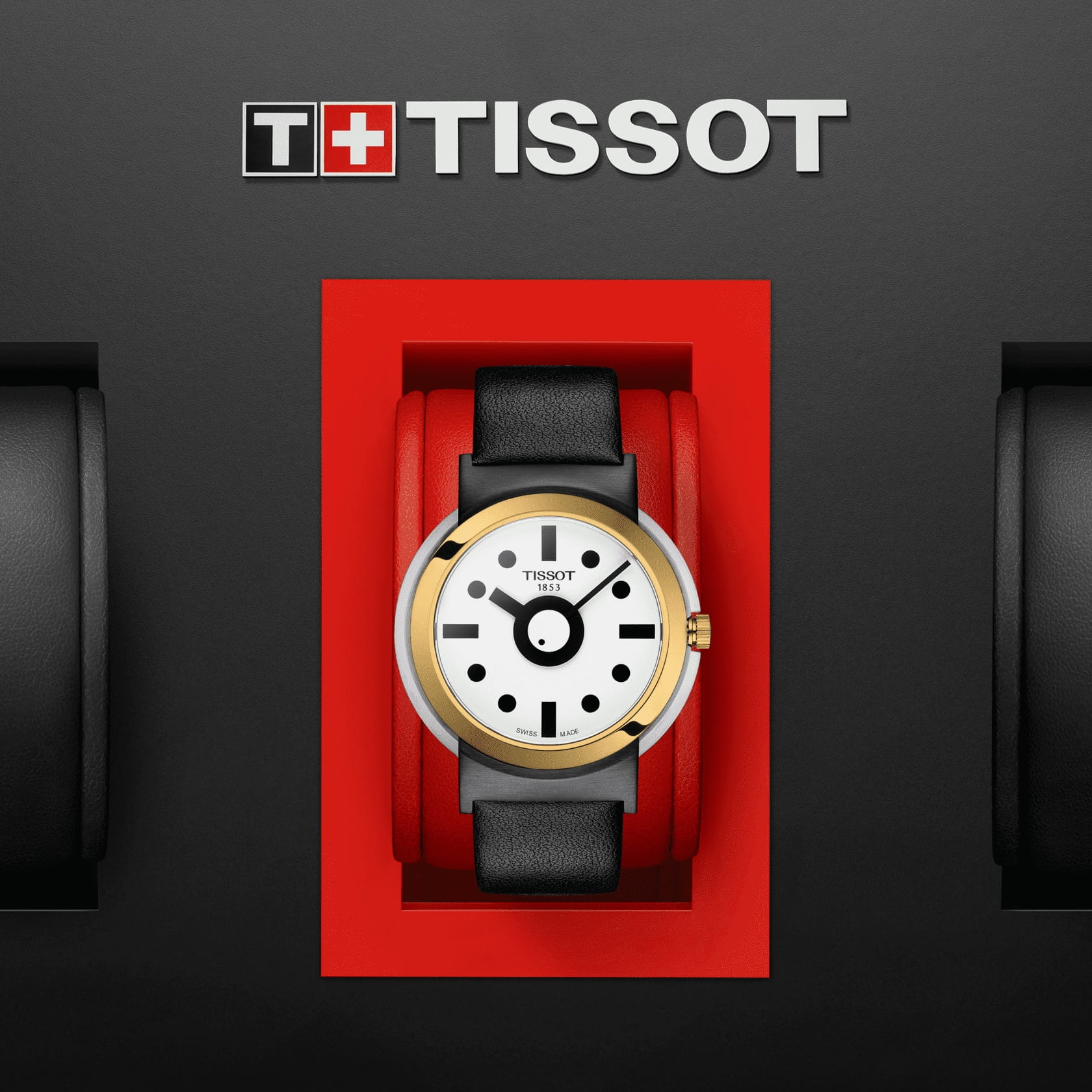 Tissot Tissot Heritage Memphis Gent T134.410.27.011.00  — детали корпуса и кожаный