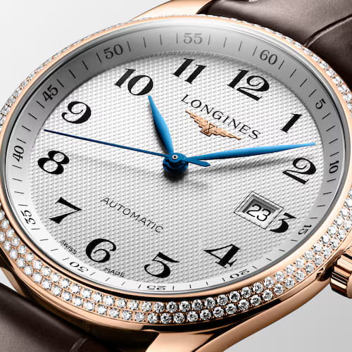Longines Longines Master Collection L2.793.9.78.3 мужские часы белый циферблат на запястье