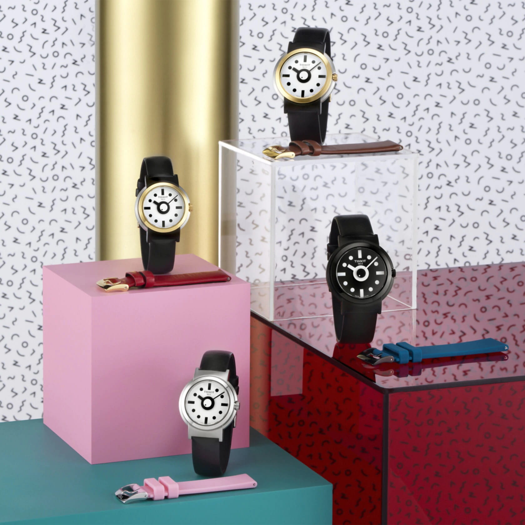 Tissot T1344102701100 мужские часы застежка крупным планом