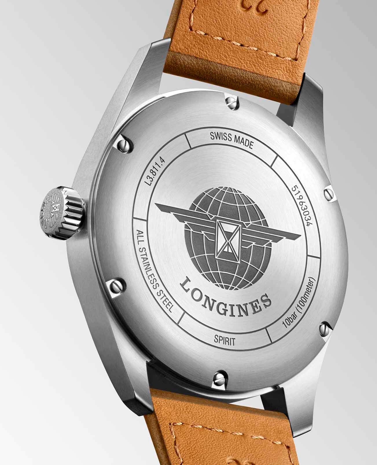 Longines Longines Spirit L3.811.4.73.2 , наручные мужские часы фото под углом