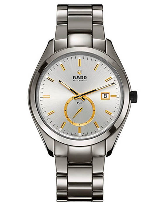 Rado Rado Hyperchrome R32025102 Automatic R32025102 механические мужские часы серебристый циферблат, браслет нержавеющая сталь — вид спереди