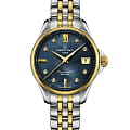 Certina Certina DS Action Lady Powermatic 80 C032.207.22.126.00 DS Action C0322072212600 механические женские часы  синий циферблат, браслет нержавеющая сталь с pvd-покрытием — вид спереди