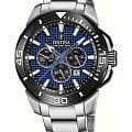 Festina Festina Chrono Bike F20641/2  F20641/2 кварцевые мужские часы  синий циферблат, браслет нержавеющая сталь 316l — вид спереди