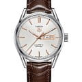 TAG Heuer TAG Heuer Carrera WAR201D.FC6291  WAR201D.FC6291 механические мужские часы  серебристый циферблат, браслет кожаный — вид спереди