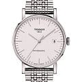 Tissot Tissot Everytime Swissmatic T109.407.11.031.00 Everytime T1094071103100 механические мужские часы  белый циферблат, браслет нержавеющая сталь — вид спереди