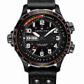 Hamilton Hamilton Khaki Aviation X-Wind Day Date Auto Chrono H77785733  H77785733 механические мужские часы  черный циферблат, браслет кожаный — вид спереди
