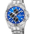 Festina Festina Multifuncion F20445/4  F20445/4 кварцевые мужские часы  синий циферблат, браслет нержавеющая сталь 316l — вид спереди