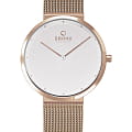 Obaku Obaku V230LXVWMV  V230LXVWMV кварцевые женские часы  белый циферблат, браслет сталь с ip покрытием — вид спереди