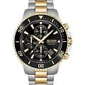 Hugo Boss Hugo Boss Admiral HB1513908  HB1513908 кварцевые мужские часы  черный циферблат, браслет нержавеющая сталь с ip-покрытием — вид спереди