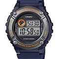 Casio Casio Collection W-216H-2BVDF (W-216H-2B)  W-216H-2B кварцевые мужские часы   циферблат, браслет пластик — вид спереди