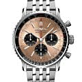Breitling Breitling Navitimer B01 Chronograph 43 AB0138241K1A1  AB0138241K1A1 механические мужские часы  золотой циферблат, браслет нержавеющая сталь — вид спереди