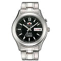 Orient Orient EM03020B (FEM03020B)  FEM03020B механические мужские часы  черный циферблат, браслет  — вид спереди