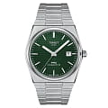 Tissot Tissot PRX T137.407.11.091.00  T1374071109100 механические мужские часы  зеленый циферблат, браслет нержавеющая сталь — вид спереди