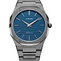 D1 Milano D1 Milano Ultra Thin UTBJ12  UTBJ12 кварцевые мужские часы  синий циферблат, браслет нержавеющая сталь с pvd-покрытием — вид спереди