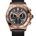 Breitling Breitling Chronomat B01 42 RB0134101B1S1  RB0134101B1S1 механические мужские часы  антрацитовый циферблат, браслет каучук — вид спереди