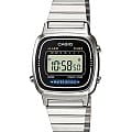 Casio Casio Collection LA670WD-1DF (LA670WD-1)  LA670WD-1 кварцевые женские часы   циферблат, браслет нержавеющая сталь — вид спереди