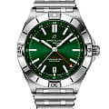 Breitling Breitling Chronomat Automatic GMT 40 A32398101L1A1  A32398101L1A1 механические мужские часы  зеленый циферблат, браслет нержавеющая сталь — вид спереди