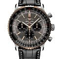 Breitling Breitling Navitimer B01 Chronograph 41 UB01371A1B1P1  UB01371A1B1P1 механические мужские часы  серый циферблат, браслет кожаный — вид спереди