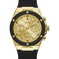 Guess GUESS GW0030L2  GW0030L2 кварцевые женские часы  золотой циферблат, браслет силикон — вид спереди