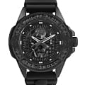 Philipp Plein Philipp Plein The Skull Carbon Fiber PWAAA2022  PWAAA2022 кварцевые мужские часы  черный циферблат, браслет силикон — вид спереди
