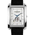 Jacques Lemans Jacques Lemans 1-1368B  1-1368B механические мужские часы  черный циферблат, браслет кожаный — вид спереди
