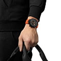 Tissot T1414173705102 наручные мужские часы застежка крупным планом