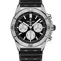 Breitling Breitling Chronomat B01 42 AB0134721B1S2  AB0134721B1S2 механические мужские часы  черный циферблат, браслет каучук — вид спереди