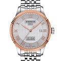 Tissot Tissot Le Locle Automatic COSC Т932.408.41.033.00 Le Locle Automatic T9324084103300 механические мужские часы  антрацитовый циферблат, браслет нержавеющая сталь — вид спереди