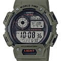 Casio Casio Collection AE-1400WH-3A  AE-1400WH-3A кварцевые мужские часы  серый циферблат, браслет пластик — вид спереди