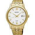 Seiko Seiko Promo SUR224P1  SUR224P1 кварцевые мужские часы  серебристый циферблат, браслет сталь c pvd покрытием — вид спереди