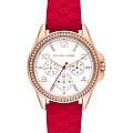 Michael Kors Michael Kors Pilot MKO1005  MKO1005 кварцевые женские часы  белый циферблат, браслет силикон — вид спереди