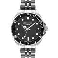 Lee Cooper Lee Cooper LC07593.350  LC07593.350 кварцевые женские часы  черный циферблат, браслет нержавеющая сталь — вид спереди