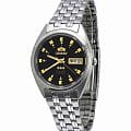 Orient Orient AB00009B (FAB00009B)  FAB00009B механические мужские часы  черный циферблат, браслет нержавеющая сталь — вид спереди