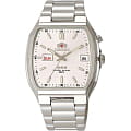 Orient Orient EMAS002W (FEMAS002W)  FEMAS002W механические мужские часы  белый циферблат, браслет  — вид спереди