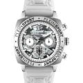 Plein Sport Plein Sport Wildcat PSGBA0123  PSGBA0123 кварцевые мужские часы  серебристый циферблат, браслет силикон — вид спереди