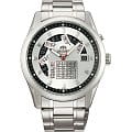 Orient Orient FX01002W (FFX01002W)  FFX01002W механические мужские часы  белый циферблат, браслет  — вид спереди