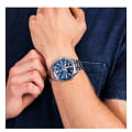 Casio Casio Edifice EFV-C100D-2AVDF (EFV-C100D-2A) кварцевые мужские часы часы, крупный план синий циферблат