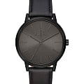 Armani Exchange Armani Exchange Cayde  AX2705  AX2705 кварцевые мужские часы  черный циферблат, браслет кожаный — вид спереди