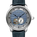 Zeppelin Zeppelin Fridrichshafen 85663  85663 механические мужские часы  синий циферблат, браслет кожаный — вид спереди