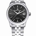 Maurice Lacroix Maurice Lacroix 1975 756007-SS002-330-1  756007-SS002-330-1 механические мужские часы  черный циферблат, браслет нержавеющая сталь — вид спереди