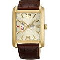 Orient Orient FNAB002C (FFNAB002C)  FFNAB002C механические мужские часы  шампань циферблат, браслет кожа + текстиль — вид спереди