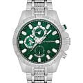 U.S. Polo Assn. U.S. Polo Assn. Crossing USPA1077-04  USPA1077-04 кварцевые мужские часы  зеленый циферблат, браслет нержавеющая сталь — вид спереди