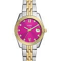 Fossil Fossil Scarlette ES5337  ES5337 кварцевые женские часы  розовый циферблат, браслет нержавеющая сталь с ip-покрытием — вид спереди