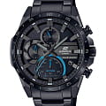 Casio Casio Edifice EQS-940DC-1BVUDF (EQS-940DC-1B) EQS EQS-940DC-1B кварцевые мужские часы  черный циферблат, браслет сталь с ip покрытием — вид спереди