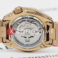 Seiko Seiko 5 Sports SRPE72K1 механические мужские часы часы, крупный план золотой циферблат