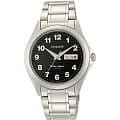 Orient Orient UG0Q008B (FUG0Q008B)  FUG0Q008B автокварц (кинетик) мужские часы  черный циферблат, браслет 18-каратное желтое золото — вид спереди