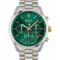 Hugo Boss Hugo Boss Champion HB1513878  HB1513878 кварцевые мужские часы  зеленый циферблат, браслет нержавеющая сталь с pvd-покрытием — вид спереди